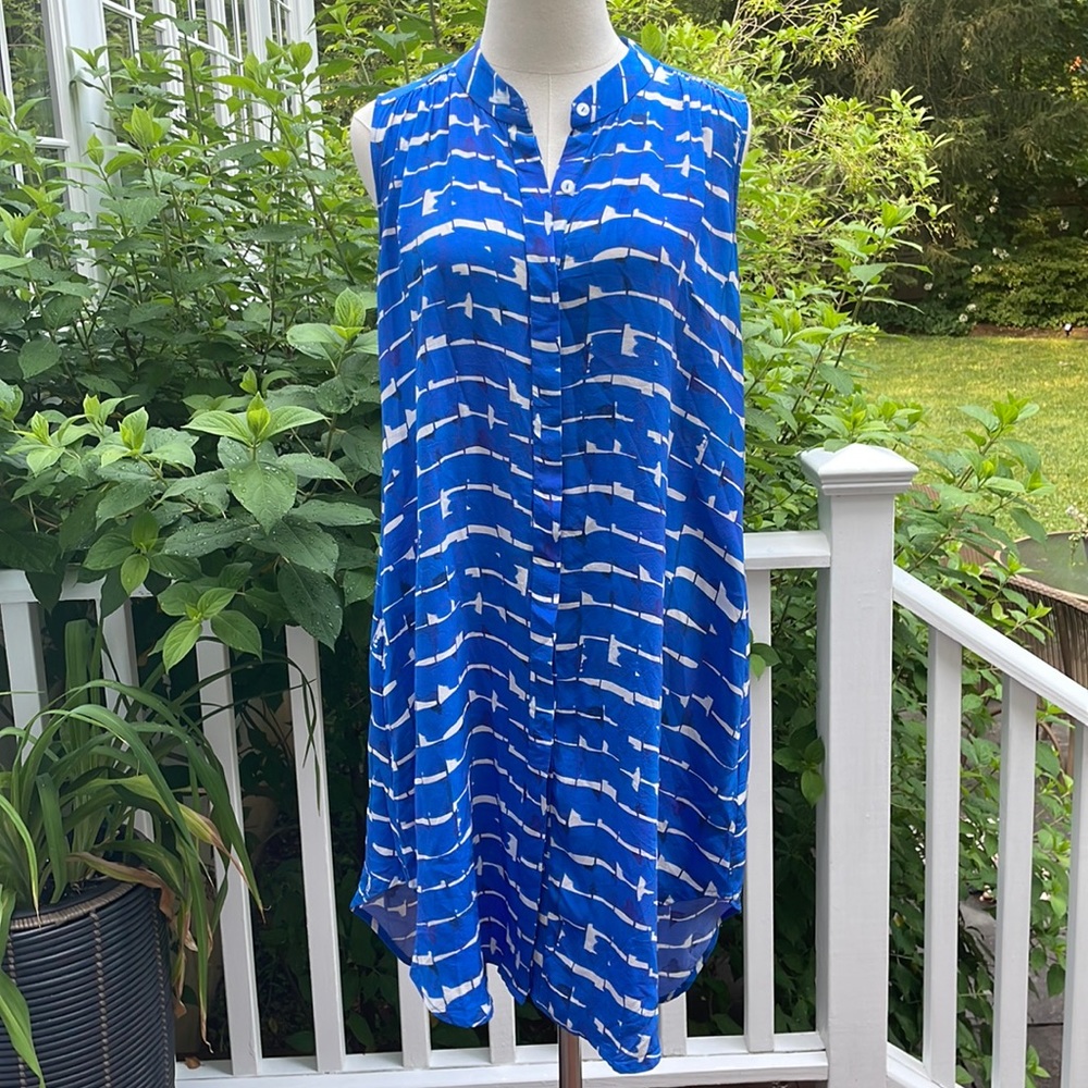 NWOT Saloni silk flowy dress